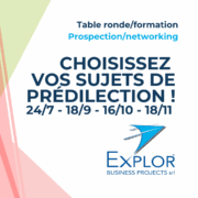 Tables rondes Prospection et networking : sélectionnez vos sujets !